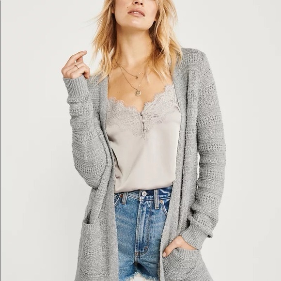 Abercrombie & Fitch Sweaters - Abercrombie Easy Stitched Cardigan